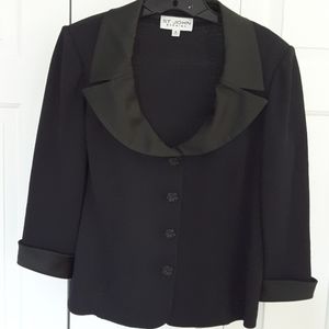 St. John Black Knit Jacket.